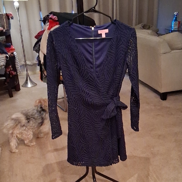 Lilly Pulitzer Pants - Lilly Pulitzer Navy Lace Jumpsuit